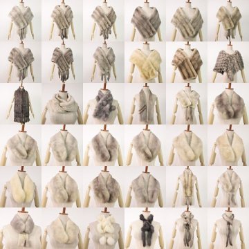 売切り!!★r7fu072107★サファイヤミンク等 ショール 36本セット まとめ売り ＊同梱不可 (Can't combine shipping)