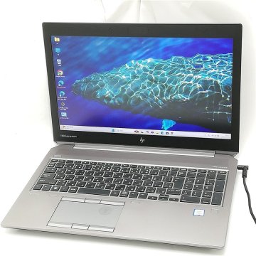 1円～ 第9世代 Core i7-9750H Wi-Fi有 ノートパソコン HP Zbook 15 G6 中古美品 32GB 高速SSD 無線LAN NVIDIA Win11Pro64bit Office 保証付