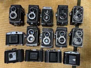二眼レフ スプリングカメラ フィルムカメラ リコー ヤシカ ツァイスイコン オリンパス ジャンク