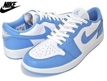 新品 27cm ナイキ ゴルフシューズ エア ジョーダン 1 LOW 水色 青 白 NIKE ゴルフ ユニバーシティブルー 箱付き 未使用 正規品DD9315-100