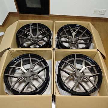 美品 LC500より取り外し BC FORGED HCS21 鍛造ホイール レクサス アメ鍛 BCフォージド HRE ハイパーフォージド 1221 LC500 ANRKY vossen