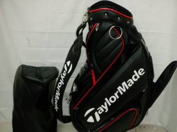 TaylorMade テーラーメイド 9.0型 アスリートスタッフ★中古★(BKxWH)ゴルフ キャディバック