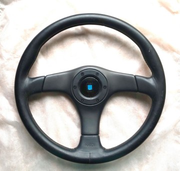 NARDI ナルディ GARA3 ガラ3 FET刻印付 36Φ ステアリング 本革 黒レザー ハンドル 頭文字D 土屋圭市 ドリフト ノンスリ 希少