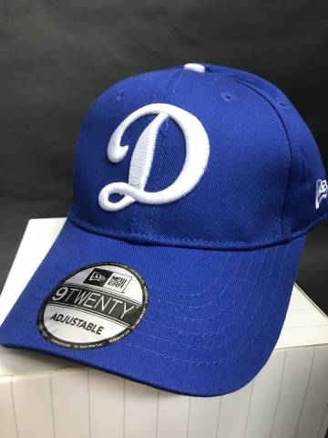 MLB大谷翔平所属LAドジャース×NEWERA超希少Dロゴベルトバックキャップ★ブルー