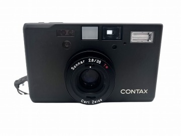 【コンタックス/CONTAX】T3 チタンブラック フィルム コンパクトカメラ 新品電池 CR-2付き 現状品