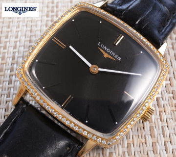 1970年代　ロンジン　LONGINES　ダイヤベゼル　手巻き　メンズ