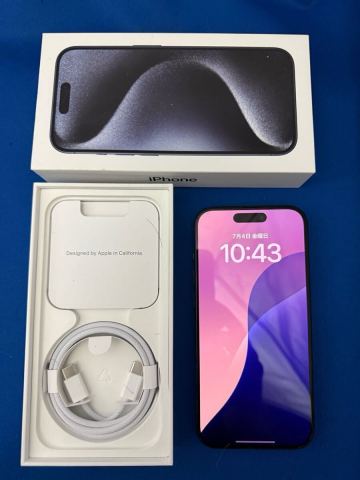 【美品 送料無料】iPhone15 pro 512GB Blue Titanium SIMフリー
