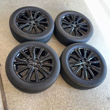 マツダ CX-5 純正アルミホイール・タイヤ 4本セット 225/55R19 トーヨー proxes R46 2〜3部山程度 7J ET.45