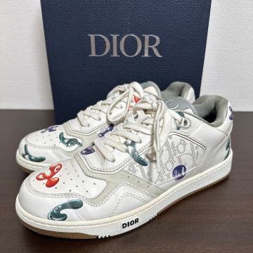 【美品】DIOR ディオール KENNY SCHARF ケニーシャーフ B27 レザー スニーカー size 41 メンズ