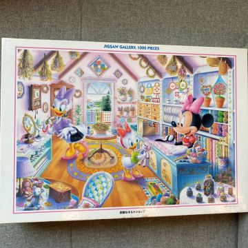 中古　Disney ジグソーパズル 1000ピース　素敵なキルトショップ　　廃盤　レア　レトロ