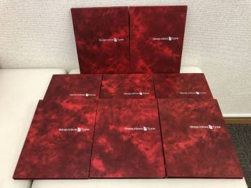 1円～【保管品・デッドストック】テージー SB-20 Stamp Album B Type 切手帳 バラ 8冊まとめ　赤・レッド