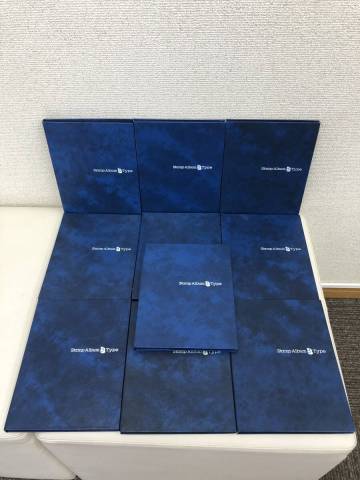 1円～【保管品・デッドストック】テージー SB-20 Stamp Album B Type 切手帳 バラ 10冊まとめ　青・ブルー