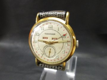 【NH-1288】1円～ JAEGER LECOULTRE ジャガールクルト 手巻き時計 トリプルカレンダー アンティーク 同梱可 東京引取可 現状品【千円市場】