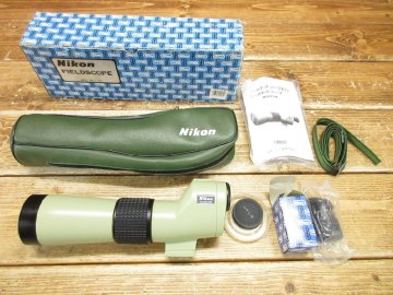【NH-1254】Nikon ニコン FIELD SCOPE フィールドスコープ D＝60 望遠鏡 レトロ ヴィンテージ 取説 外箱付 東京引取可 現状品【千円市場】