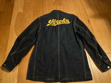 50s Lee ワンウォッシュ デッドストック 濃紺 ロングL カバーオール ビンテージ 30s　大戦 40s ヘッドライト　カーハート デニム 