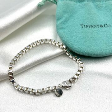 1円 Tiffany ブレスレット ベネチアン シルバー チェーン SV925 アクセサリー