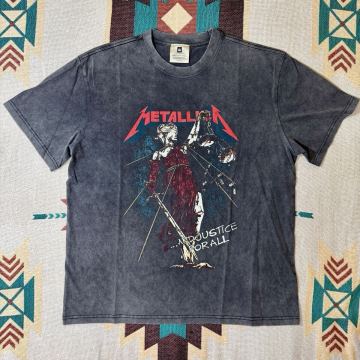 90’s METALLICA メタリカ ヴィンテージ Tシャツ L ブラック 神フェード グランジ アメカジ ロック AND JUSTICE FOR ALL