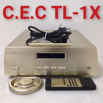【美品】CEC TL-1X シーイーシー ベルトドライブ式CDトランスポート スタビライザー付き リモコン付き 動作品 