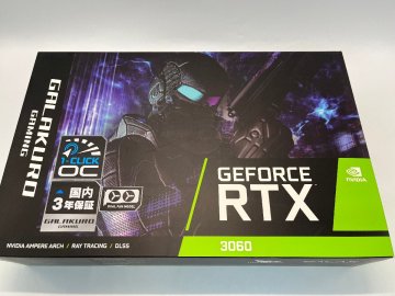 未検品 玄人志向 GALAKURO GAMING NVIDIA GEFORCE RTX3060 グラフィックボード GG-RTX3060-E12GB/OC/DF【ジャンク・現状品】 [55-0716-2O4]