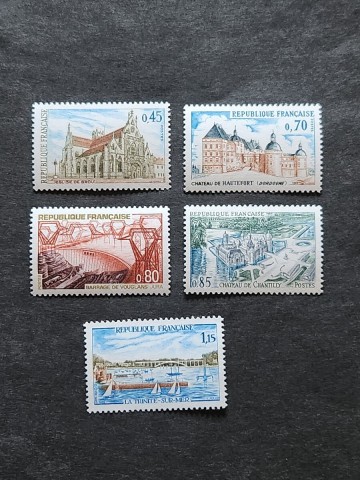 フランス 1969年 観光切手 5種完 NH