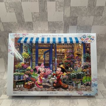 【未開封　希少】TENYO テンヨー ディズニー　Disney ミニーのフラワーショップ　ステンドアート　ジグソーパズル　1000ピース