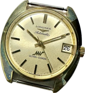 1円～ LONGINES ロンジン ウルトラクロン ゴールドモデル メンズ 自動巻き デイト アンティーク ヴィンテージ 時計