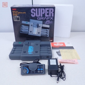 動作品 美品 シリアル一致 PCE PC スーパーグラフィックス 本体 PI-TG4 SUPER GRAFX 日本電気 NEC 箱説付【20