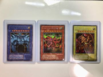 ①極上 完美品級 オシリスの天空竜 オベリスクの巨神兵 ラーの翼神竜 シークレット 初期 プロモ 三幻神 G4 遊戯王