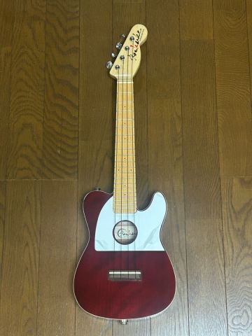 K-WAVE KW-VI/R コンサートウクレレ[Kウェーブ］マホガニー単板　ピックアップ付き　中古品