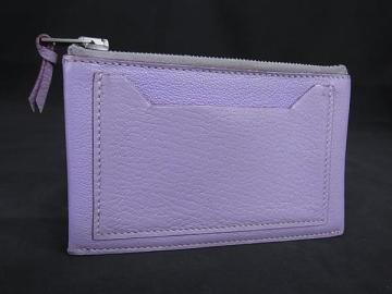 1円 HERMES エルメス クラリスPM シェーブル シルバー金具 コインケース コインパース 小銭入れ □E刻印 パープル系 FL8062