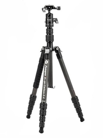1円スタート Fotopro 三脚架 152CM カーボンファイバー製 コンパクト 最大荷重8KG 軽量 安定 X-go carbon E 2+42QP ブラック A12141/JS