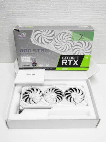 ASUS Geforce ROG-STRIX-RTX3080-10G-WHITE 動作未確認 ジャンク