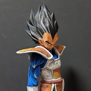 ■ベジータ■32.5cm■リペイント■ドラゴンボール、ドラゴンボールZ、アニメ、マンガ、漫画、フィギュア、サイヤ人、戦闘服■HB2