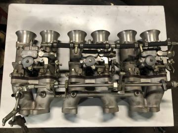 美品★ ソレックス　５０パイ　キャブレター　L６用マニホールド付き