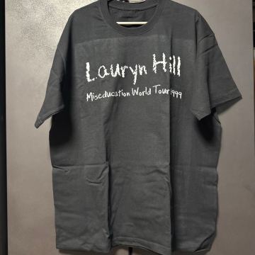 Lauryn Hill _ Miseducation World Tour 1999 Tシャツ XL ブラック R&B フージーズ バンド FUGEES タグ無　LOVERS ROCK