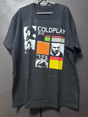 Coldplay コールドプレイ _『X&Y』Tシャツ XL タグ無　3rd Album UK ROCK Linkin Park Oasis U2 Radiohead R.E.M