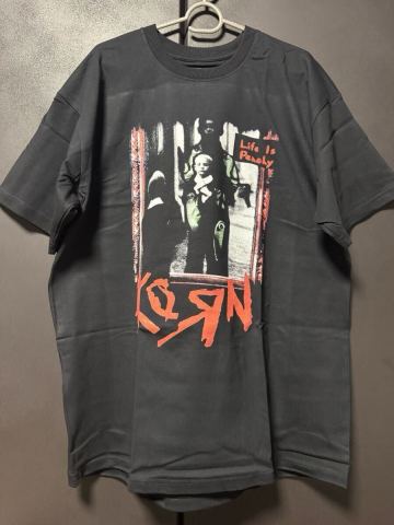 KORN_ 1997 Euro Tour T_shirts XL Tagless コーン Life is Peachy Metal Rock Metalica The Cure Slipnot