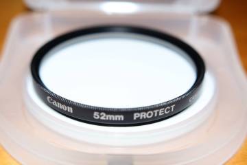 Canon キヤノン 純正 52mm PROTECT フィルター 新品同様 プロテクトフィルター 送料込み
