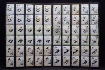 ◇希少◇中国切手　1972年　革14　オオパンダ2次　6種完10セット　未使用　バラ計60枚◇③