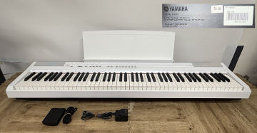 SY7-12 YAMAHA ヤマハ 電子ピアノ P-105 フッドペダル付 鍵盤楽器 楽器 2014年製 動作確認OK | 現状品 保管品