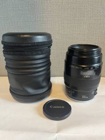 ケース付【美品】Canon MACRO EF 100mm F2.8 AF キャノン 一眼カメラレンズ