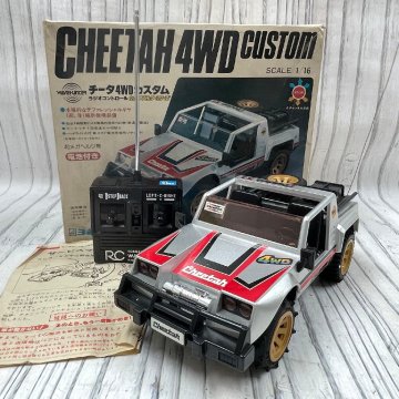 m002 G2(80) ヨネザワ 1/16 チーター 4WDカスタム ラジコン 現状品 ラジコンコントロール 当時物 車 自動車
