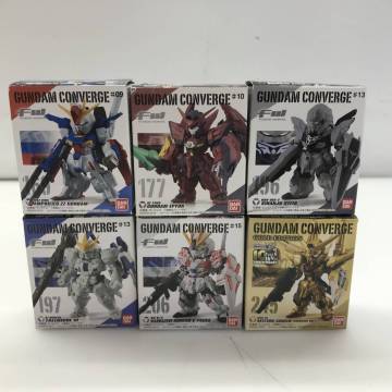 05w13110★1円～【フィギュア】6点 ガンダム コンバージ 食玩 シナンジュスタイン アカツキガンダム ガンダムエピオン他 中古品