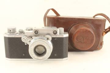 【きれい】SEIKI-KOGAKU 精機光学 Canon キャノン Nikkor f2.8 5cm 50mm Nippon-Kogaku レンジファインダー フィルムカメラ レンズ ケース