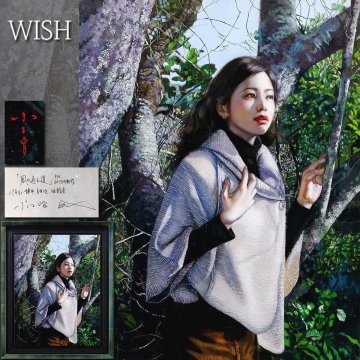 【真作】【WISH】小木曽誠「風の通る道」油彩 10号 2017年作 ◆圧巻の写実美が光る美人名画　〇リアリズム巨匠 ホキ美術館収蔵 #25063479