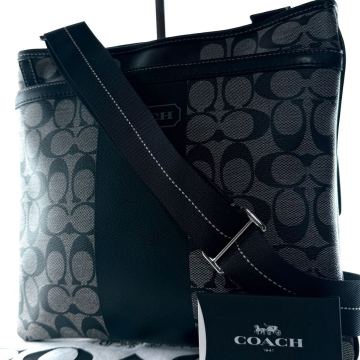 1円〜《 極美品 》コーチ COACH ショルダーバッグ レザー クロスボディ シグネチャー ビジネスバッグ メンズ ボディバッグ