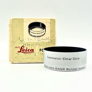 (568)# Leica Leitz FOOKH Summaron Elmar 3.5cm メタルフード 現状品 シルバー ライカ 