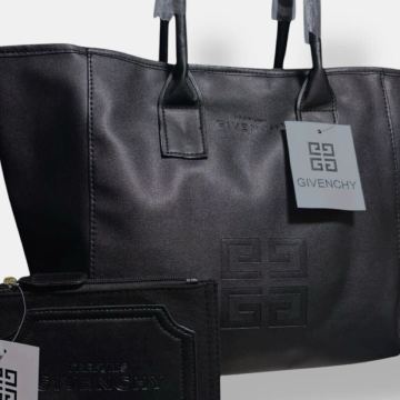 1円~ 新品未使用 GIVENCHY ジバンシー ジバンシィ ビジネスバッグ トートバック ハンド ショルダー ポーチ ロゴ メンズ 通勤 A4収納可 黒