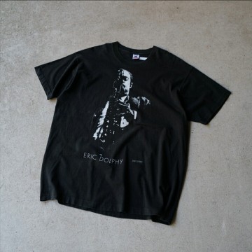 eric dolphy gear inc エリック・ドルフィー ヴィンテージ USA製 Tシャツ 90s jazz blues ジャズ フルーツオブザルーム 黒 スペシャル