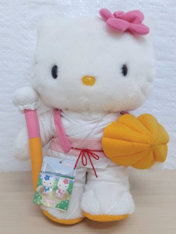☆新品未使用品☆ ⑬ ハローキティ　ご当地ぬいぐるみ　四国　限定　お遍路　人形　マスコット　タグ付き　キティちゃん　香川高知徳島愛媛
